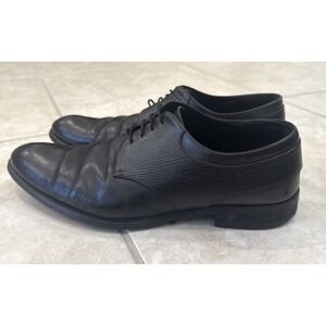 Louis Vuitton Mens Size 7.5 Black Epi Leather Derby Dress Shoes Designer Career